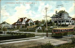 A Residential Section of Vancouver, B.C. British Columbia Canada Postcard Postcard