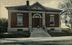 Laura Andrew and Thomaston Library Connecticut Postcard Postcard