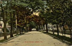 Residential View of Bank Street Postcard