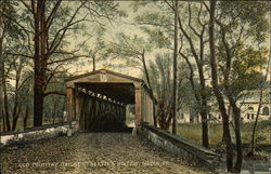 Old Country Bridge at Beatty's Hollow Media, PA Postcard Postcard