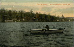Duck Hunting, Lake Nephawin Postcard