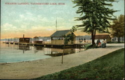 Steamer Landing Vandercook Lake, MI Postcard Postcard