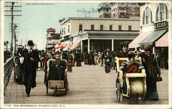 People on The Boardwalk Postcard
