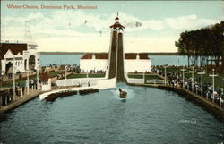 Water Chutes, Dominion Park Postcard