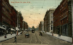 King Street Saint John, NB Canada New Brunswick Postcard Postcard