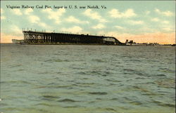 Virginian Railway Coal Pier Postcard