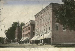 West Side of Main Street Postcard