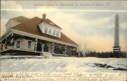 Mormon Cottage & Monument Postcard