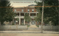 Street View of The Garland Hotel Postcard