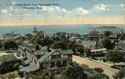 View Looking South From Oceanside Hotel Magnolia, MA Postcard 