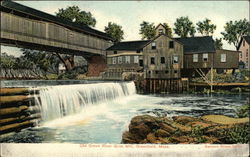 Old Green River Grist Mill Postcard