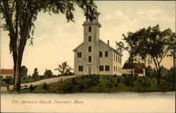 Methodist Church Townsend, MA Postcard Postcard