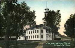 Congregational Church Hinsdale, MA Postcard Postcard