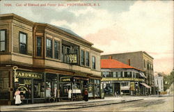 Corner of Elwood and Potter Avenue Providence, RI Postcard Postcard