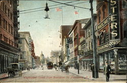 View of Waybossett Street from Darranse Street Postcard