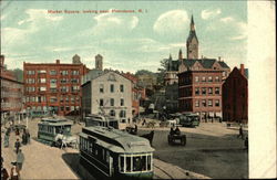 Market Square Looking East Postcard