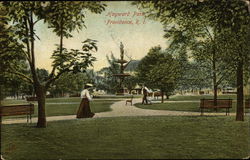 Scenic View of Hayward Park Providence, RI Postcard Postcard