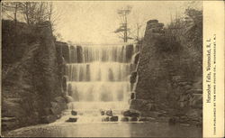 Horseshoe Falls Woonsocket, RI Postcard Postcard