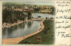View from Ferris Wheel, Willow Grove Park Postcard