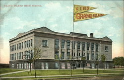 Grand Island High School Nebraska Postcard Postcard