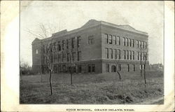 High School Grand Island, NE Postcard Postcard