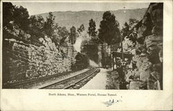 Western Portal, Hoosac Tunnel North Adams, MA Postcard Postcard