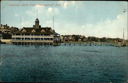 Edgewood Yacht Club Narragansett Bay, RI Postcard Postcard