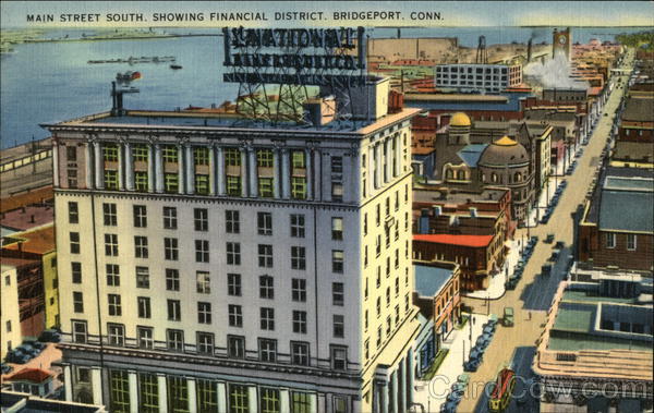 Main Street South showing Financial District Bridgeport Connecticut