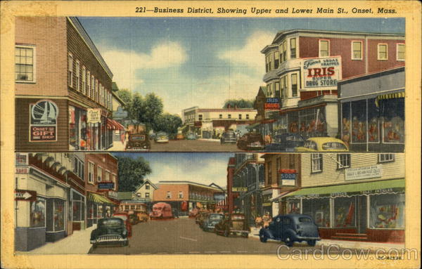 Business District, Showing Upper and Lower Main Street Onset Massachusetts