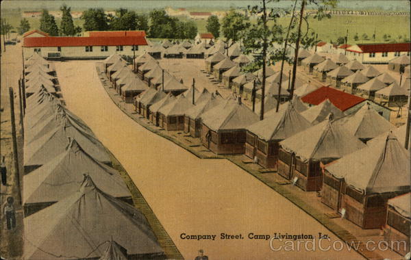 Bird's Eye View of Company Street Camp Livingston Louisiana