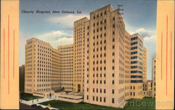 Artist Rendering of Charity Hospital New Orleans Louisiana