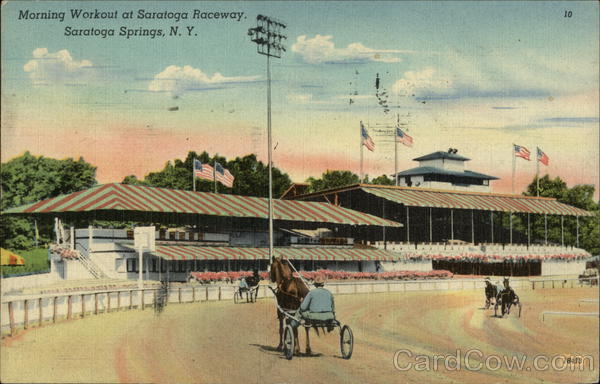 Morning Workout at Saratoga Raceway Saratoga Springs New York