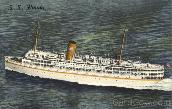 SS Florida - Fully Air Conditioned - Nassau Cruises - P&O Steamship Company Miami
