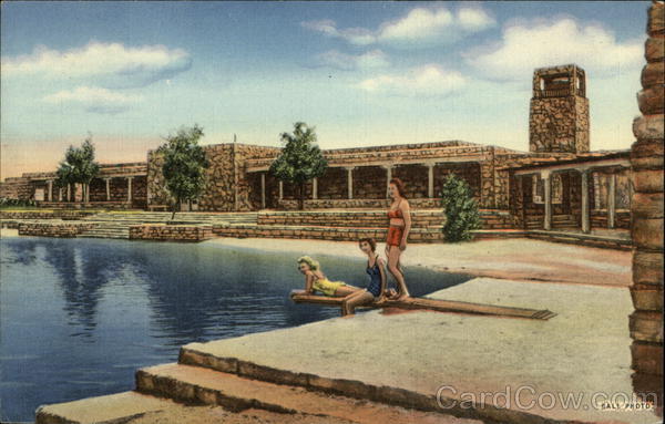 Bottomless Lakes State Park - Bath House and Swimming Pool 