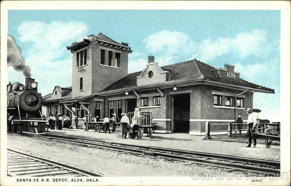 Santa Fe R.R. Depot Alva Oklahoma