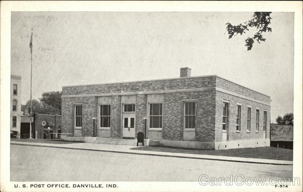 Street View of US Post Office Danville Indiana