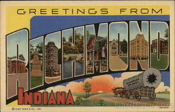 Greetings from Richmond Indiana