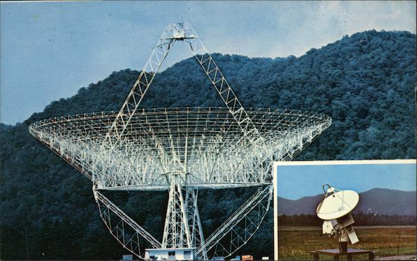 300' Radio Telescope in Greenbank, W. VA. West Virginia