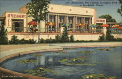 Chicago Zoological Park - Restaurant Brookfield, IL Postcard Postcard