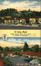 El Patio Motel North Hollywood, CA Postcard Postcard