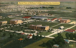 Aerial View of McNeese College Postcard