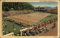 Point Stadium - 17,000 Seating Capacity & Modern Lighting for Night Activities Johnstown, PA Postcard Postcard