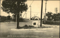 Liberatore Square and Monument Postcard