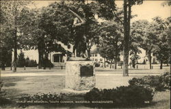 World War Memorial, South Common Postcard