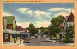 Main Street, Point Independence, Onset Bay Wareham, MA Postcard Postcard