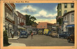 Artist Rendering of Onset Avenue, Onset Bay Wareham, MA Postcard Postcard