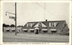 Heck's Restaurant Columbiana, OH Postcard Postcard