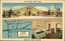 Yendes' Motel Vandalia, OH Postcard Postcard