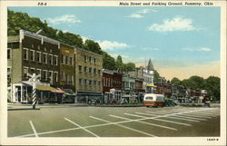 Main Street and Parking Ground Postcard