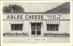 Ables Cheese Sardis, OH Postcard Postcard